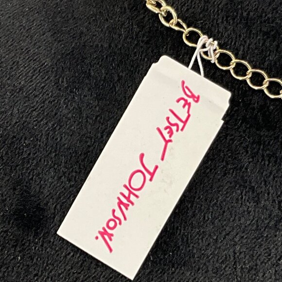 Betsey Johnson Mermaid Pendant Necklace With Colorful Fringe Gold-Tone Chain & H - Picture 5 of 5